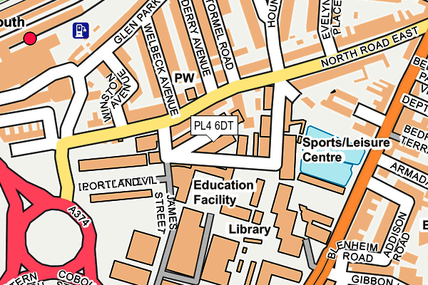 PL4 6DT map - OS OpenMap – Local (Ordnance Survey) PL4 6DT map - OS OpenMap – Local (Ordnance Survey)