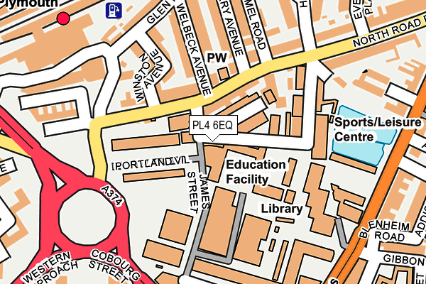 PL4 6EQ map - OS OpenMap – Local (Ordnance Survey) PL4 6EQ map - OS OpenMap – Local (Ordnance Survey)