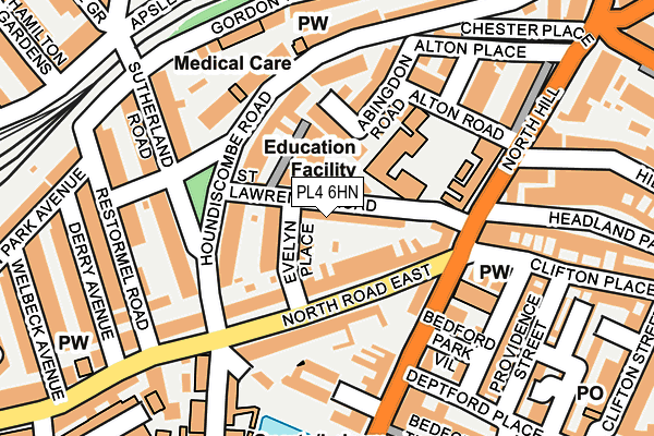 PL4 6HN map - OS OpenMap – Local (Ordnance Survey) PL4 6HN map - OS OpenMap – Local (Ordnance Survey)