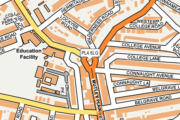 PL4 6LG map - OS OpenMap – Local (Ordnance Survey) PL4 6LG map - OS OpenMap – Local (Ordnance Survey)