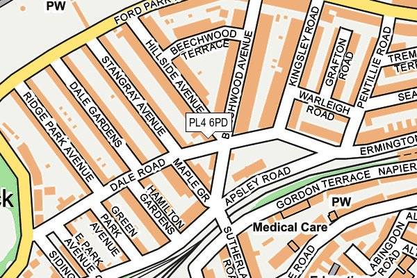 PL4 6PD map - OS OpenMap – Local (Ordnance Survey) PL4 6PD map - OS OpenMap – Local (Ordnance Survey)
