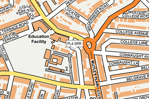PL4 6RR map - OS OpenMap – Local (Ordnance Survey) PL4 6RR map - OS OpenMap – Local (Ordnance Survey)