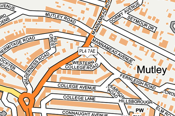 PL4 7AE map - OS OpenMap – Local (Ordnance Survey) PL4 7AE map - OS OpenMap – Local (Ordnance Survey)