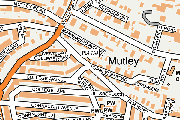 PL4 7AJ map - OS OpenMap – Local (Ordnance Survey) PL4 7AJ map - OS OpenMap – Local (Ordnance Survey)