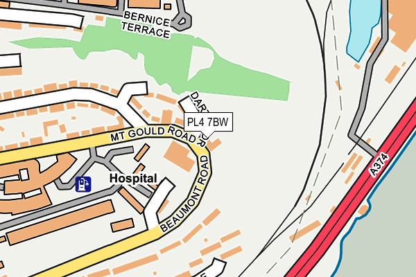 PL4 7BW map - OS OpenMap – Local (Ordnance Survey) PL4 7BW map - OS OpenMap – Local (Ordnance Survey)
