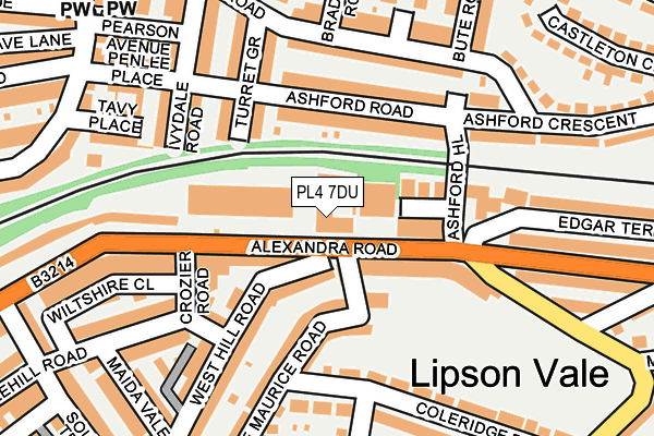 PL4 7DU map - OS OpenMap – Local (Ordnance Survey) PL4 7DU map - OS OpenMap – Local (Ordnance Survey)