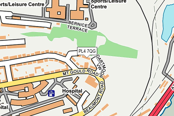 PL4 7QG map - OS OpenMap – Local (Ordnance Survey) PL4 7QG map - OS OpenMap – Local (Ordnance Survey)