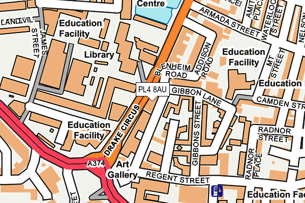 PL4 8AU map - OS OpenMap – Local (Ordnance Survey) PL4 8AU map - OS OpenMap – Local (Ordnance Survey)