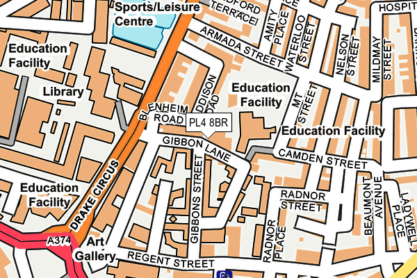PL4 8BR map - OS OpenMap – Local (Ordnance Survey) PL4 8BR map - OS OpenMap – Local (Ordnance Survey)