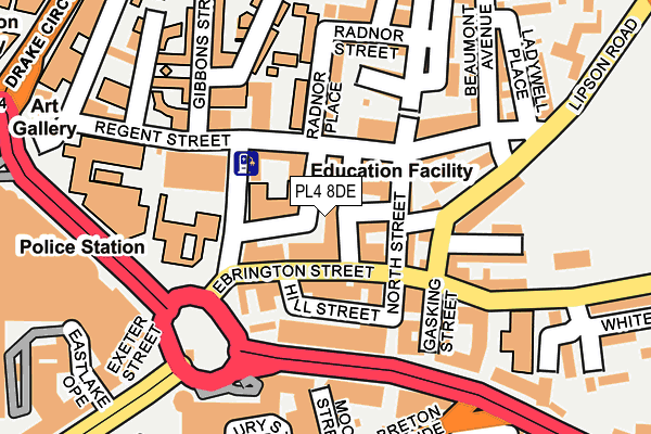 PL4 8DE map - OS OpenMap – Local (Ordnance Survey) PL4 8DE map - OS OpenMap – Local (Ordnance Survey)