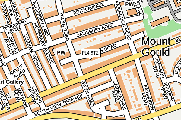PL4 8TZ map - OS OpenMap – Local (Ordnance Survey) PL4 8TZ map - OS OpenMap – Local (Ordnance Survey)