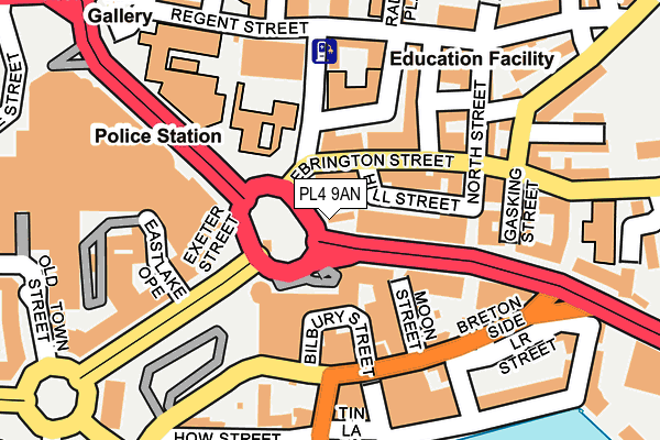 PL4 9AN map - OS OpenMap – Local (Ordnance Survey) PL4 9AN map - OS OpenMap – Local (Ordnance Survey)