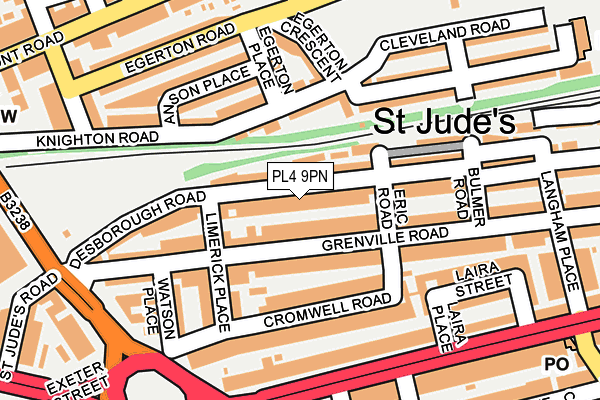 PL4 9PN map - OS OpenMap – Local (Ordnance Survey) PL4 9PN map - OS OpenMap – Local (Ordnance Survey)