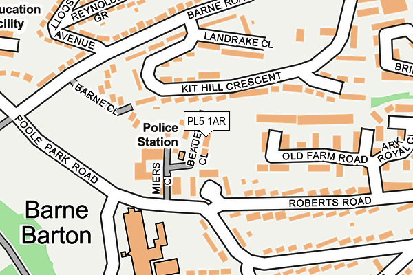 PL5 1AR map - OS OpenMap – Local (Ordnance Survey) PL5 1AR map - OS OpenMap – Local (Ordnance Survey)