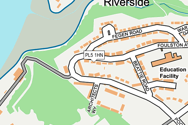 PL5 1HN map - OS OpenMap – Local (Ordnance Survey) PL5 1HN map - OS OpenMap – Local (Ordnance Survey)