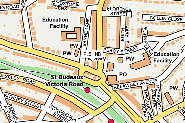 PL5 1ND map - OS OpenMap – Local (Ordnance Survey) PL5 1ND map - OS OpenMap – Local (Ordnance Survey)