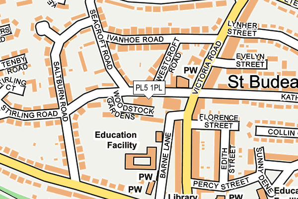 PL5 1PL map - OS OpenMap – Local (Ordnance Survey) PL5 1PL map - OS OpenMap – Local (Ordnance Survey)