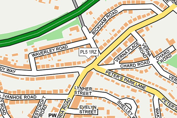PL5 1RZ map - OS OpenMap – Local (Ordnance Survey) PL5 1RZ map - OS OpenMap – Local (Ordnance Survey)