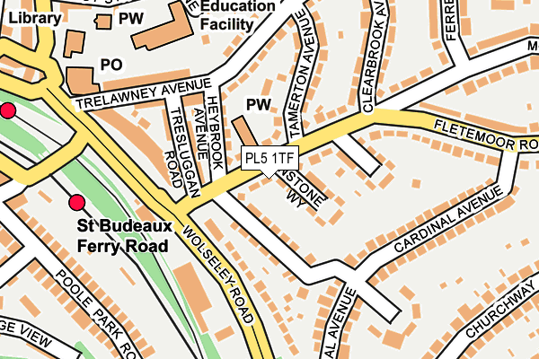 PL5 1TF map - OS OpenMap – Local (Ordnance Survey) PL5 1TF map - OS OpenMap – Local (Ordnance Survey)