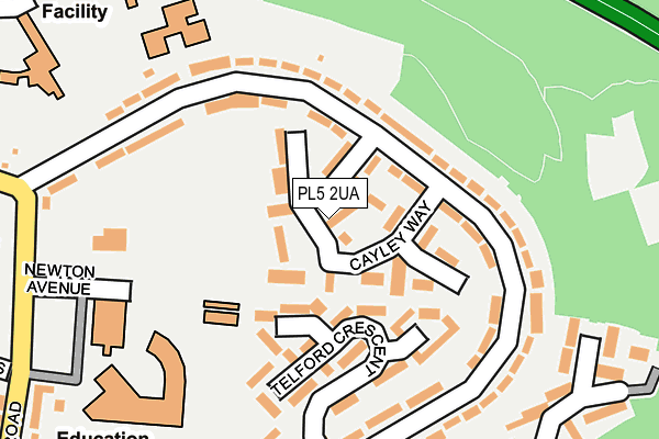 PL5 2UA map - OS OpenMap – Local (Ordnance Survey) PL5 2UA map - OS OpenMap – Local (Ordnance Survey)