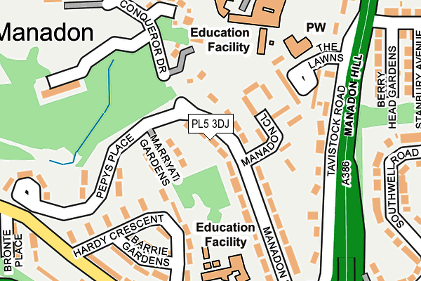PL5 3DJ map - OS OpenMap – Local (Ordnance Survey) PL5 3DJ map - OS OpenMap – Local (Ordnance Survey)