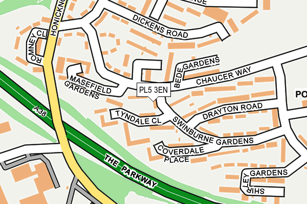 PL5 3EN map - OS OpenMap – Local (Ordnance Survey) PL5 3EN map - OS OpenMap – Local (Ordnance Survey)