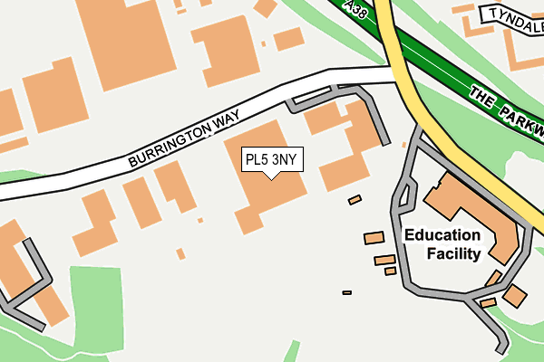 PL5 3NY map - OS OpenMap – Local (Ordnance Survey) PL5 3NY map - OS OpenMap – Local (Ordnance Survey)