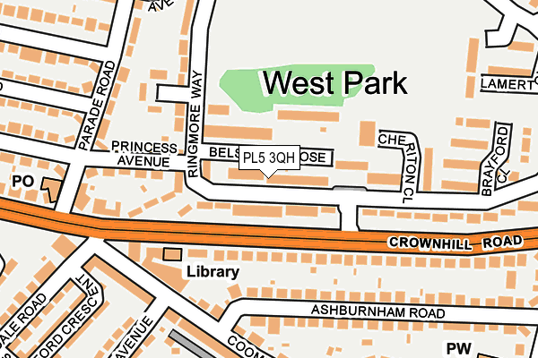 PL5 3QH map - OS OpenMap – Local (Ordnance Survey) PL5 3QH map - OS OpenMap – Local (Ordnance Survey)
