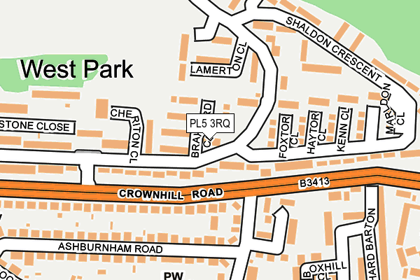 PL5 3RQ map - OS OpenMap – Local (Ordnance Survey) PL5 3RQ map - OS OpenMap – Local (Ordnance Survey)