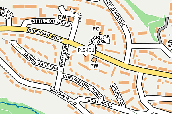 PL5 4DU map - OS OpenMap – Local (Ordnance Survey) PL5 4DU map - OS OpenMap – Local (Ordnance Survey)