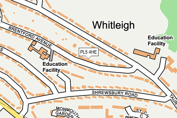 PL5 4HE map - OS OpenMap – Local (Ordnance Survey) PL5 4HE map - OS OpenMap – Local (Ordnance Survey)