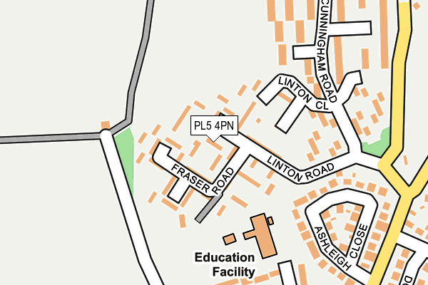 PL5 4PN map - OS OpenMap – Local (Ordnance Survey) PL5 4PN map - OS OpenMap – Local (Ordnance Survey)