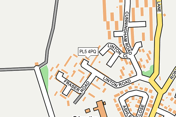 PL5 4PQ map - OS OpenMap – Local (Ordnance Survey) PL5 4PQ map - OS OpenMap – Local (Ordnance Survey)