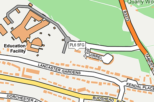 PL6 5FG map - OS OpenMap – Local (Ordnance Survey) PL6 5FG map - OS OpenMap – Local (Ordnance Survey)