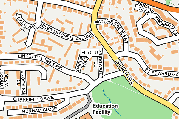 PL6 5LU map - OS OpenMap – Local (Ordnance Survey) PL6 5LU map - OS OpenMap – Local (Ordnance Survey)