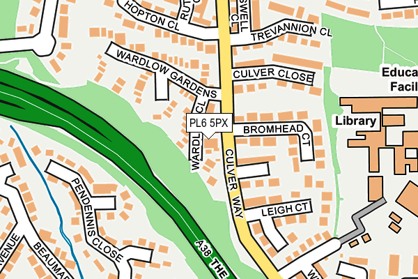 PL6 5PX map - OS OpenMap – Local (Ordnance Survey) PL6 5PX map - OS OpenMap – Local (Ordnance Survey)