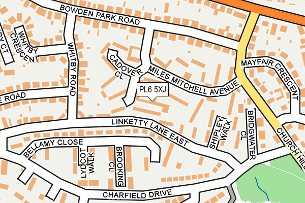 PL6 5XJ map - OS OpenMap – Local (Ordnance Survey) PL6 5XJ map - OS OpenMap – Local (Ordnance Survey)