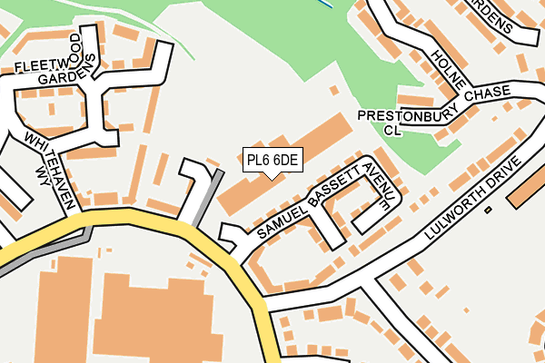 PL6 6DE map - OS OpenMap – Local (Ordnance Survey) PL6 6DE map - OS OpenMap – Local (Ordnance Survey)