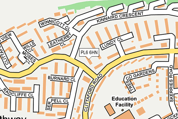 PL6 6HN map - OS OpenMap – Local (Ordnance Survey) PL6 6HN map - OS OpenMap – Local (Ordnance Survey)