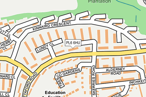 PL6 6HU map - OS OpenMap – Local (Ordnance Survey) PL6 6HU map - OS OpenMap – Local (Ordnance Survey)