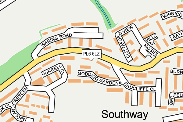 PL6 6LZ map - OS OpenMap – Local (Ordnance Survey) PL6 6LZ map - OS OpenMap – Local (Ordnance Survey)