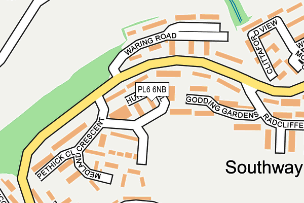 PL6 6NB map - OS OpenMap – Local (Ordnance Survey) PL6 6NB map - OS OpenMap – Local (Ordnance Survey)