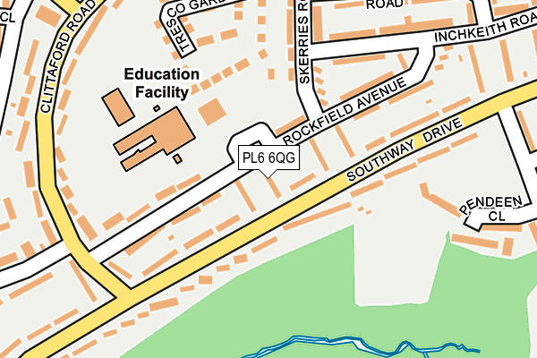 PL6 6QG map - OS OpenMap – Local (Ordnance Survey)