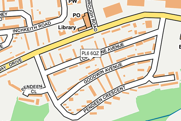PL6 6QZ map - OS OpenMap – Local (Ordnance Survey) PL6 6QZ map - OS OpenMap – Local (Ordnance Survey)