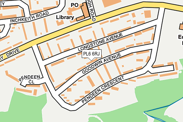 PL6 6RJ map - OS OpenMap – Local (Ordnance Survey) PL6 6RJ map - OS OpenMap – Local (Ordnance Survey)