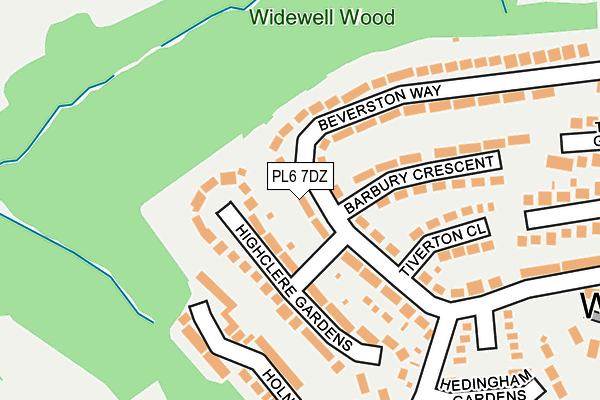 PL6 7DZ map - OS OpenMap – Local (Ordnance Survey) PL6 7DZ map - OS OpenMap – Local (Ordnance Survey)