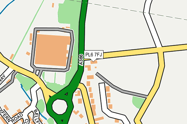 PL6 7FJ map - OS OpenMap – Local (Ordnance Survey) PL6 7FJ map - OS OpenMap – Local (Ordnance Survey)