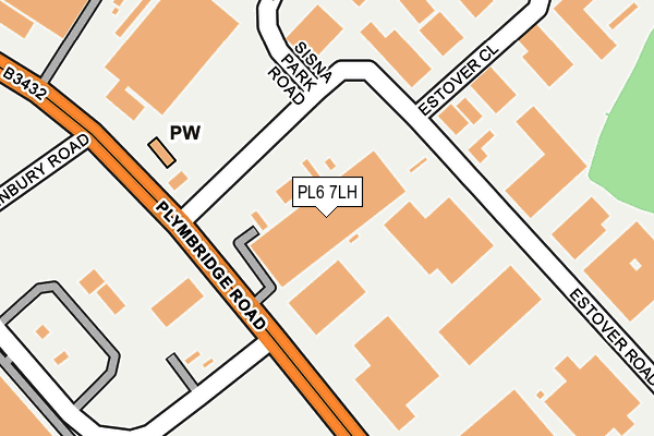 PL6 7LH map - OS OpenMap – Local (Ordnance Survey) PL6 7LH map - OS OpenMap – Local (Ordnance Survey)