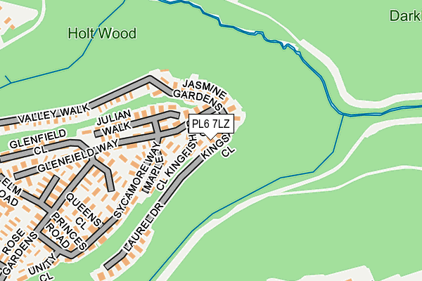 PL6 7LZ map - OS OpenMap – Local (Ordnance Survey)