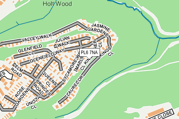 PL6 7NA map - OS OpenMap – Local (Ordnance Survey) PL6 7NA map - OS OpenMap – Local (Ordnance Survey)